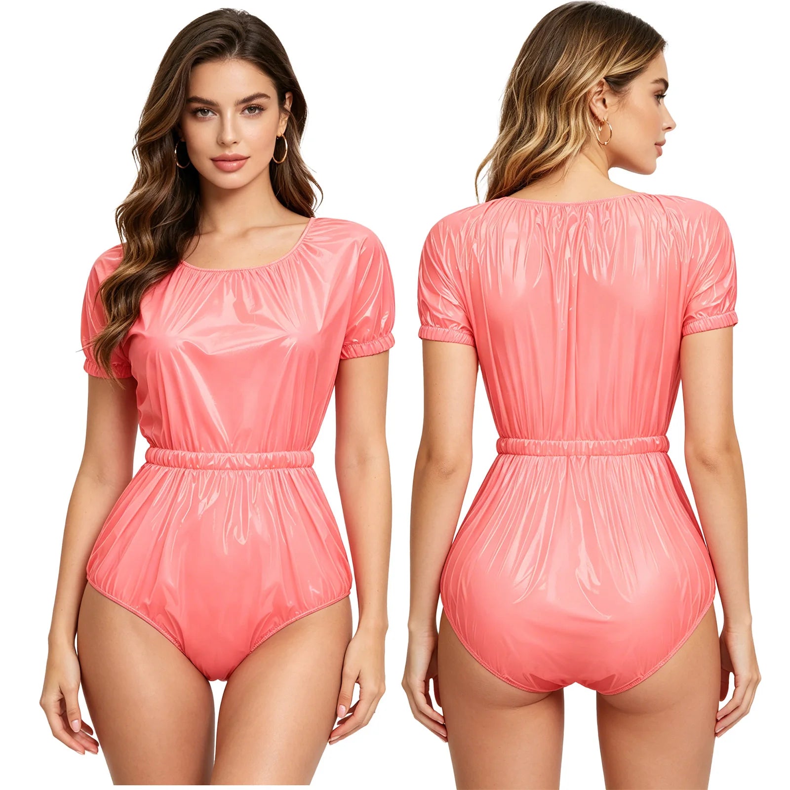 Women Men Waterproof Adaptive Bodysuit Elderly Bedridden Leak-proof Incontinence Diaper Cover Easy-to Wear Rompers Swimsuit